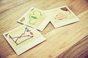 charts on table