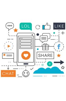 social media marketing illustration